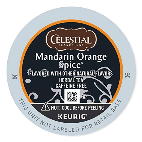 Product Cover Celestial Seasonings Mandarin Orange Spice Herbal Tea, K-Cup Portion Pack for Keurig K-Cup Brewers, 24-Count