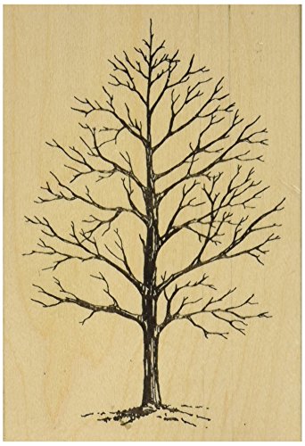 Product Cover Judikins J2342H Rubber Stamp, 4 by 2.75-Inch, Winter Tree