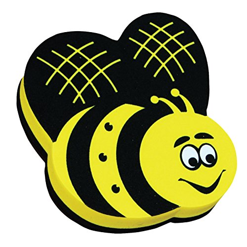Product Cover Magnetic Whiteboard Eraser; Bee Design