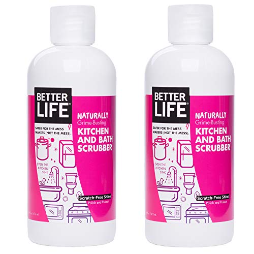 Product Cover Better Life Natural Kitchen and Bath Scrubber, 16 Ounces (Pack of 2), 24434