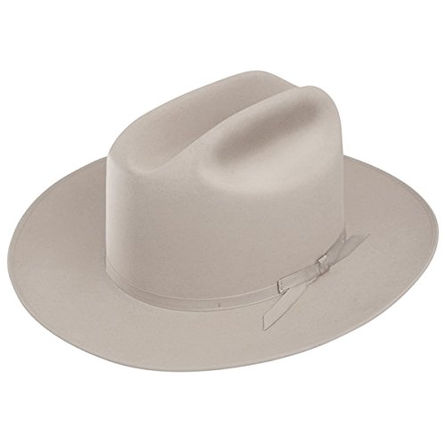 Product Cover Stetson Men's 6X Open Road Fur Felt Cowboy Hat Silverbelly 7 3/4