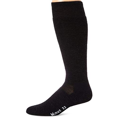 Product Cover Minus33 Merino Wool Ski and Snowboard Sock, Charcoal, Medium