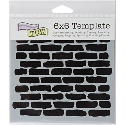 Product Cover Crafters Workshop 494485 Crafter's Workshop Template, 6 by 6-Inch, Bricks