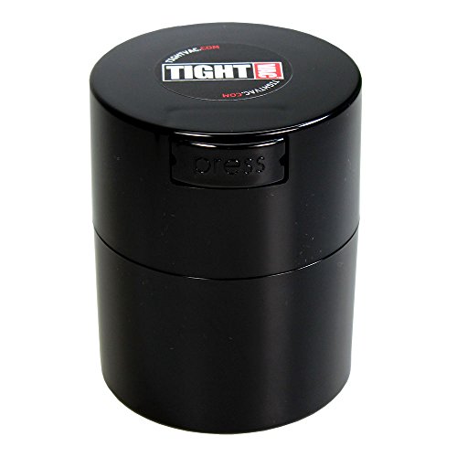 Product Cover Tightvac - 1/2 oz to 3 ounce Airtight Multi-Use Vacuum Seal Portable Storage Container for Dry Goods, Food, and Herbs - Black