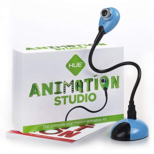 Product Cover HUE Animation Studio: Complete Stop Motion Animation kit with Camera, Software and Book for Windows (Blue)