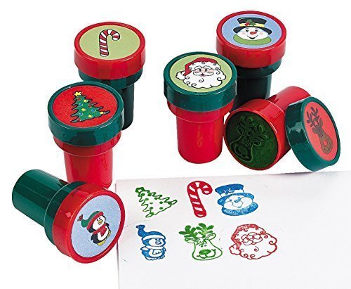 Product Cover Fun Express Holiday Stampers (24 Pack) Christmas Stamps Assortment