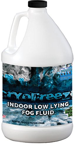 Product Cover Froggys Fog - Cryofreeze - Low Lying Fog Fluid for Stage and Studio - Use in Fog Chillers, Ground Foggers and Low Lying Fog Generators - 1 Gallon