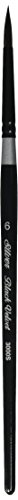 Product Cover Silver Brush 3000S-6 Black Velvet Short Handle Blend Squirrel and Risslon Brush, Round, Size 6