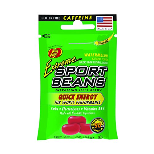 Product Cover Jelly Belly Extreme Sport Beans, Caffeinated Jelly Beans, Watermelon Flavor, 24 Pack, 1-oz Each