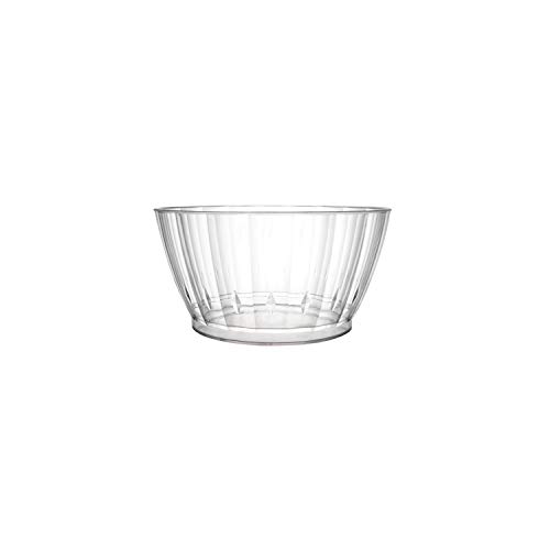 Product Cover Party Essentials Deluxe/Elegance Quality Plastic 6-Ounce Fruit/Nut/Dessert Bowls, Clear, 20 Count