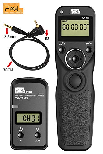 Product Cover Pixel TW-283/E3 Wireless Shutter Release Remote Control for Canon EOS R 760D 750D 700D 650D 600D 1300D 1200D 1100D 1000D 550D 500D 450D 400D 350D 300D 100D 60D 70D 80D
