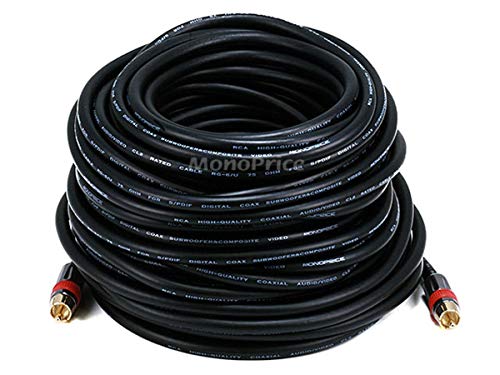 Product Cover Monoprice 75ft High-quality Coaxial Audio/Video RCA CL2 Rated Cable - RG6/U 75ohm (for S/PDIF, Digital Coax, Subwoofer & Composite