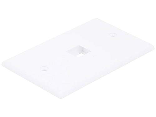 Product Cover Monoprice 106725 Wall Plate for Keystone 1 Hole, White