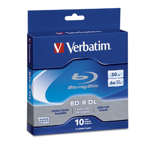 Product Cover Verbatim BD-R 50GB 6X Blu-ray Recordable Media Disc - 10 Pack Spindle