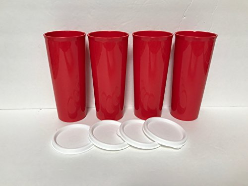 Product Cover Tupperware Red 16-oz Tumblers Set of 4