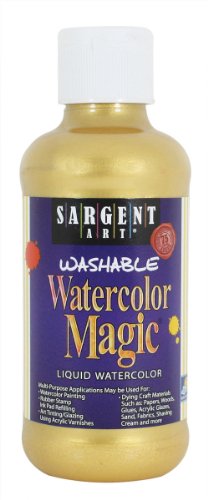 Product Cover Sargent Art 22-6081 8-Ounce Watercolor Magic, Metallic Gold