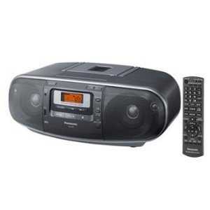 Product Cover Panasonic RX-D55GC-K Boombox - High Power Portable Stereo AM/FM Radio, MP3 CD, Tape Recorder with USB & Music Port Sound with 2-Way 4-Speaker (Black)