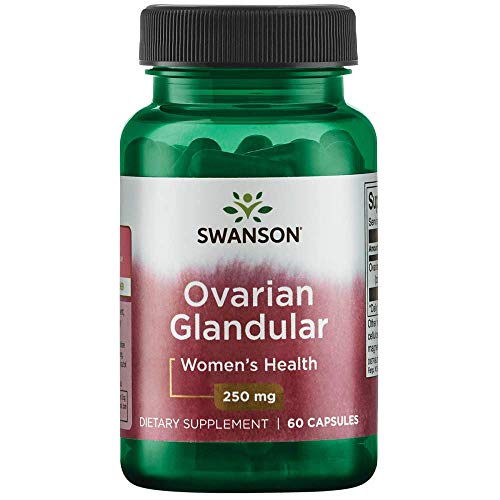 Product Cover Swanson Ovarian Glandular Women's Hormone Ovarian Health Hormonal Balance Support Supplement 250 mg 60 Capsules