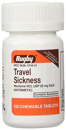 Product Cover Rugby Travel Sickness, Tablets, 100 Ea