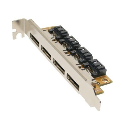 Product Cover Coolgear Internal to External eSATA 4 Port PCI Bracket