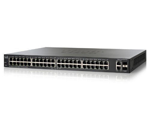 Product Cover Cisco SG20050P 50 port Gigabit PoE Smart Switch (SLM2048PT) 24 Port and 24 Poe Ports with Additional 2 Combo Mini GBIC a Total of 50 Ports