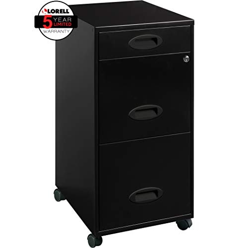 Product Cover Lorell 17427 3-Drawer Mobile File Cabinet, 18