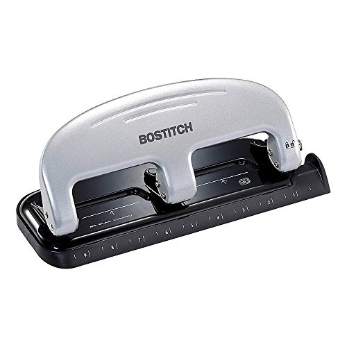 Product Cover Bostitch inPRESS 20 Reduced Effort Three-Hole Punch, Silver, Black (2220)