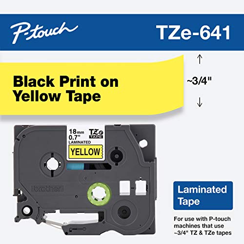 Product Cover Brother Genuine P-Touch TZE-641 Tape, 3/4