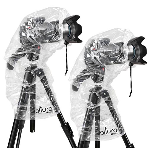 Product Cover (2 Pack) Altura Photo Rain Cover for DSLR Cameras with Lenses Up to 18