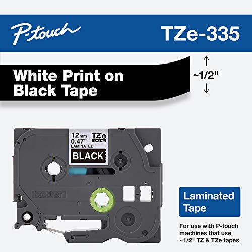 Product Cover Brother Genuine P-touch TZE-335 Label Tape, 1/2