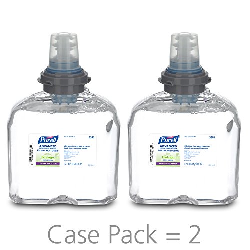 Product Cover PURELL Advanced Green Certified Instant Hand Sanitizer Foam, 1200 mL Hand Sanitizer Foam Refill for PURELL TFX Touch-Free Dispenser (Pack of 2) - 5391-02