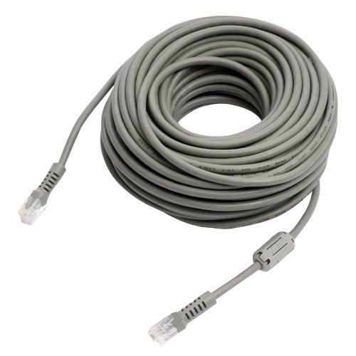Product Cover REVO America R10RJ12C 10-Feet Cable with Coupler (Gray) - Power Data Video Extension Cable for Security Cameras