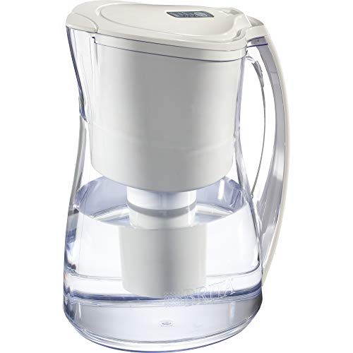Product Cover Brita Medium 8 Cup Water Filter Pitcher with 1 Standard Filter, BPA Free - Marina, White