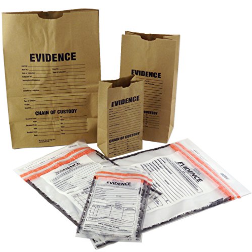 Product Cover Evidence Bags, Paper and Plastic Sample Pack