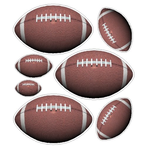 Product Cover Peel and Stick Football Stickers Decals Removable Football Wall Art Item #2