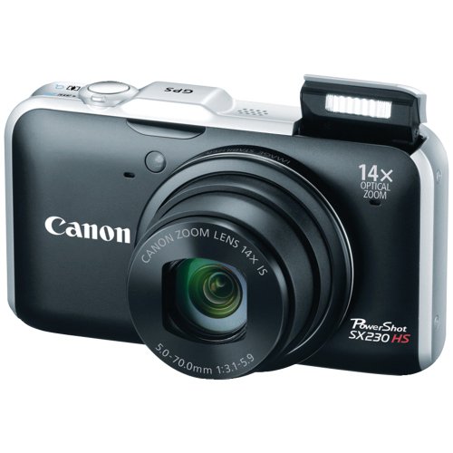 Product Cover Canon PowerShot SX230 HS 12.1 MP CMOS Digital Camera with 14x Image Stabilized Zoom 28mm Wide-Angle Lens and 1080p Full-HD Video (Black) (OLD MODEL)