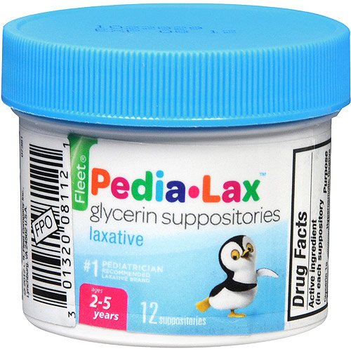 Product Cover Fleet Children's Pedia-Lax Liquid Glycerin Laxative Suppositories 12ea