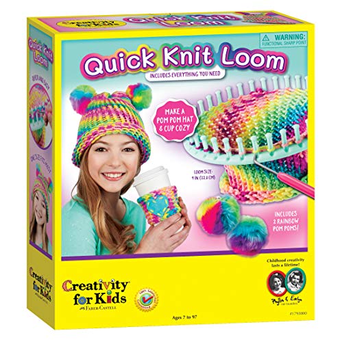 Product Cover Creativity for Kids Quick Knit Loom - Make Your Own Pom Pom Hat And Accessories For Beginners (Packaging May Vary)