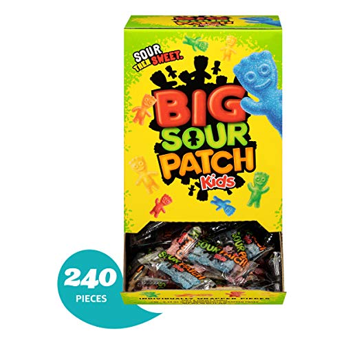 Product Cover Sour Patch Kids,Net Weight 46 Ounces, 240-Count Individually Wrapped