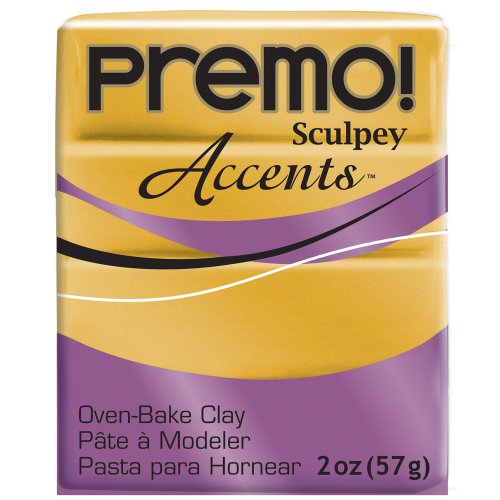 Product Cover Sculpey PE02 5055 Oven Bake Clay Premo! Accents-18K Gold