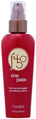 Product Cover Thermafuse f450 One Pass Hot Iron Activated Smoothing Creme (3 oz) Smooths & Straightens Hair w/Thermal Heat Styling, Flat Iron and Blow Drying. Conditions, Moisturizes, Protects Damaged Hair