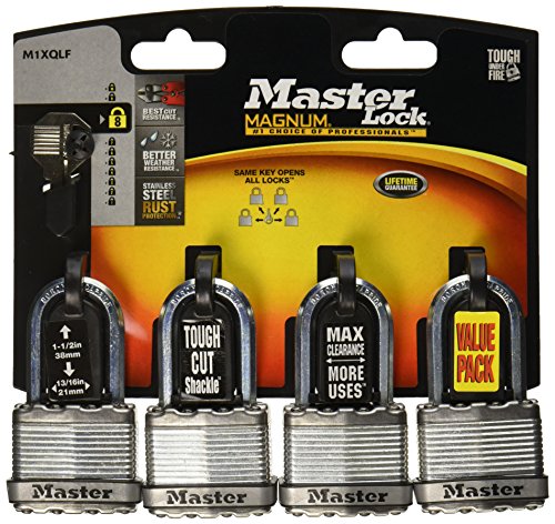 Product Cover MASTER LOCK Company M1XQLF 4PK 1-3/4 MAG LG Padlock, 1 Pack