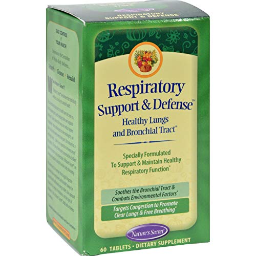 Product Cover Respiratory Support and Defense by Nature's Secret | Supports Healthy Lungs and Bronchial Tract, 60 Tablets