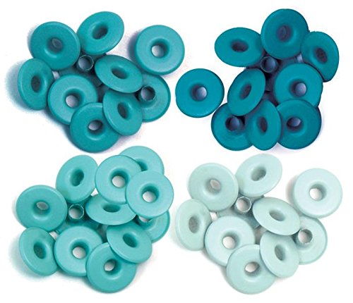 Product Cover We R Memory Keepers Eyelets for Scrapbooking, Aqua, Wide