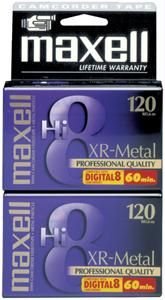 Product Cover Maxell Hi-8 Tape XR Metal 120 min 8 mm 2-Pack