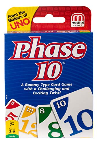 Product Cover Phase 10 Card Game Styles May Vary