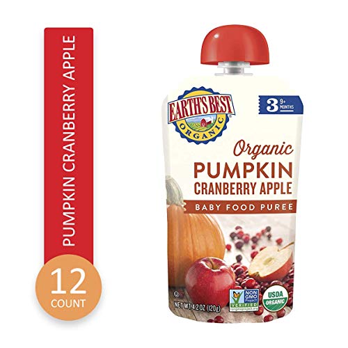 Product Cover Earth's Best Organic Stage 3, Pumpkin, Cranberry & Apple, 4.2 Ounce Pouch (Pack of 12) (Packaging May Vary)