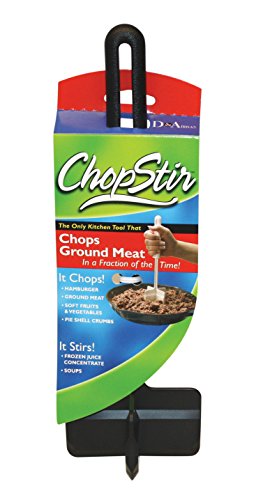 Product Cover ChopStir Original Ground Meat Chopper, Frozen Juice Concentrate Stirrer, Heat-Resistant Nylon, Made in the USA, Black