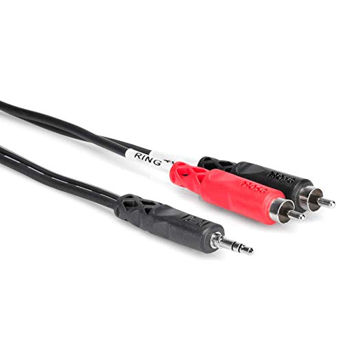 Product Cover Hosa CMR-215 3.5 mm TRS to Dual RCA Stereo Breakout Cable, 15 Feet