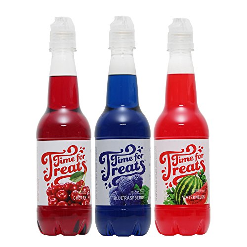 Product Cover Time for Treats Cherry, Blue Raspberry, Watermelon Snow Cone Syrup 3-Pack by VICTORIO VKP1109